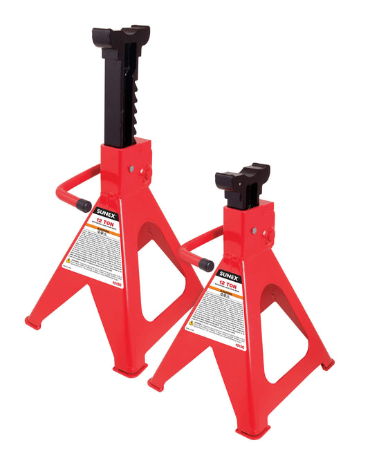 Sunex 1012C - 12 Ton Ratcheting Jack Stand (Pair)