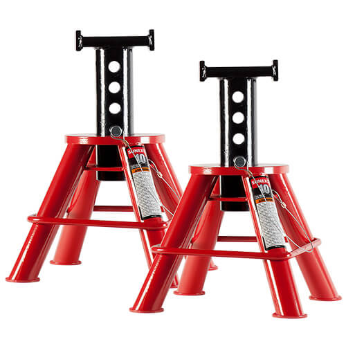 Sunex 1210 - 10 Ton Low Height Pin Type Jack Stand (Pair)