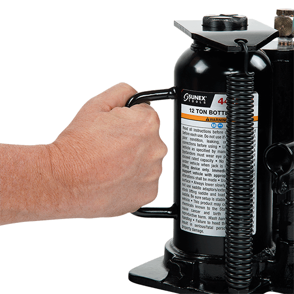 Sunex 4412AH - 12 Ton Air/Hydraulic Fully Welded Bottle Jack