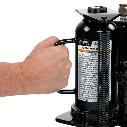 Sunex 4412AH - 12 Ton Air/Hydraulic Fully Welded Bottle Jack